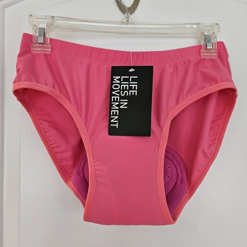 Bikewa Women Pink Padded Cycling Underwear Shorts Gel 3D Chamois Size M NEW